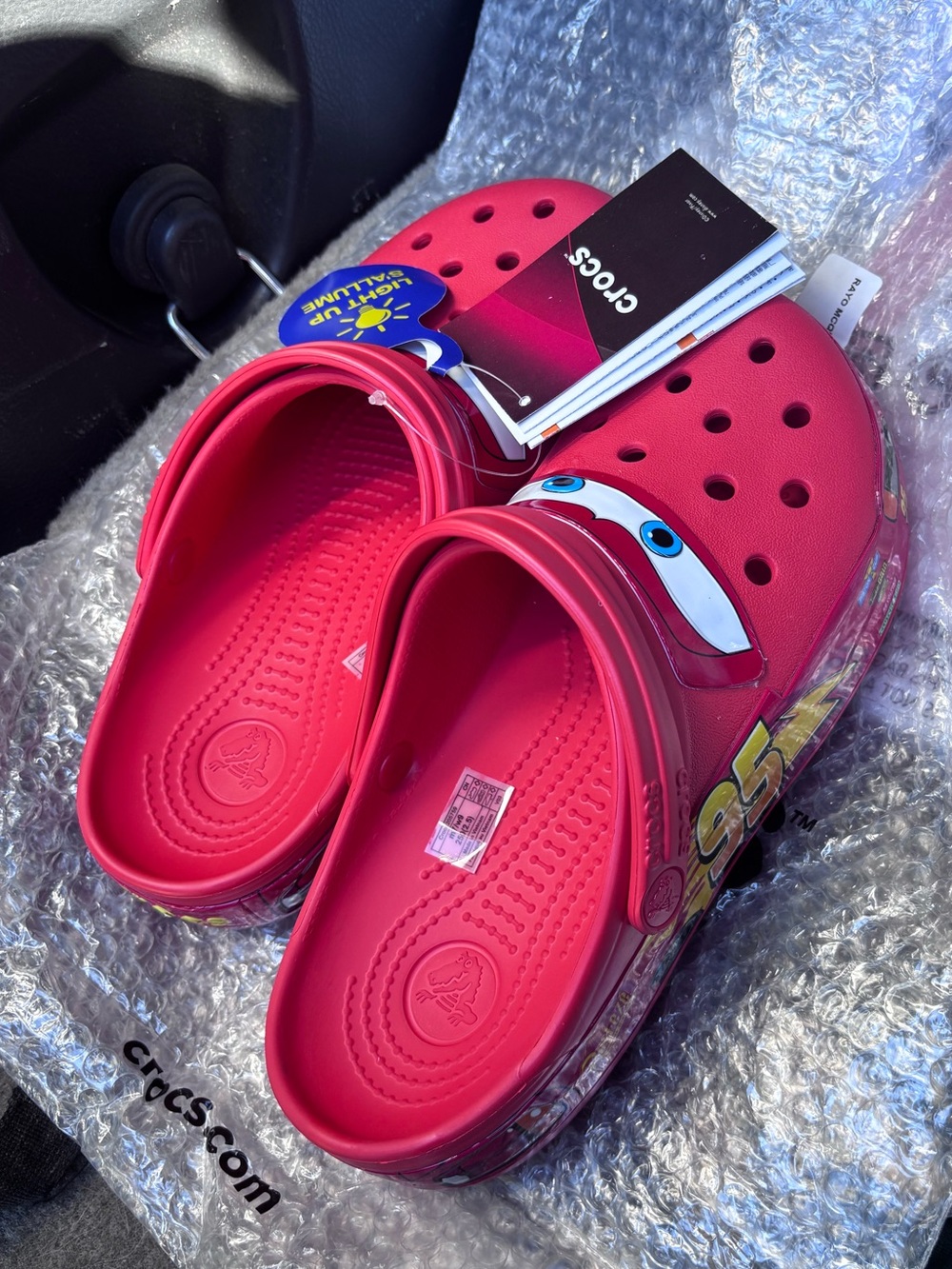 CROCS Kids Lightning McQueen Red Slip-On Clogs